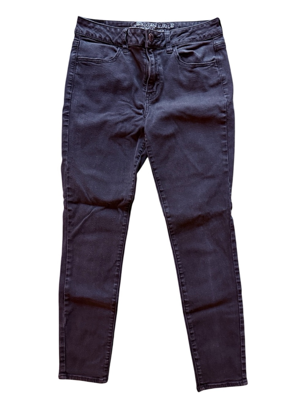 American Eagle Women’s Hi-Rise Jegging Black Skinny Jeans 8 Short